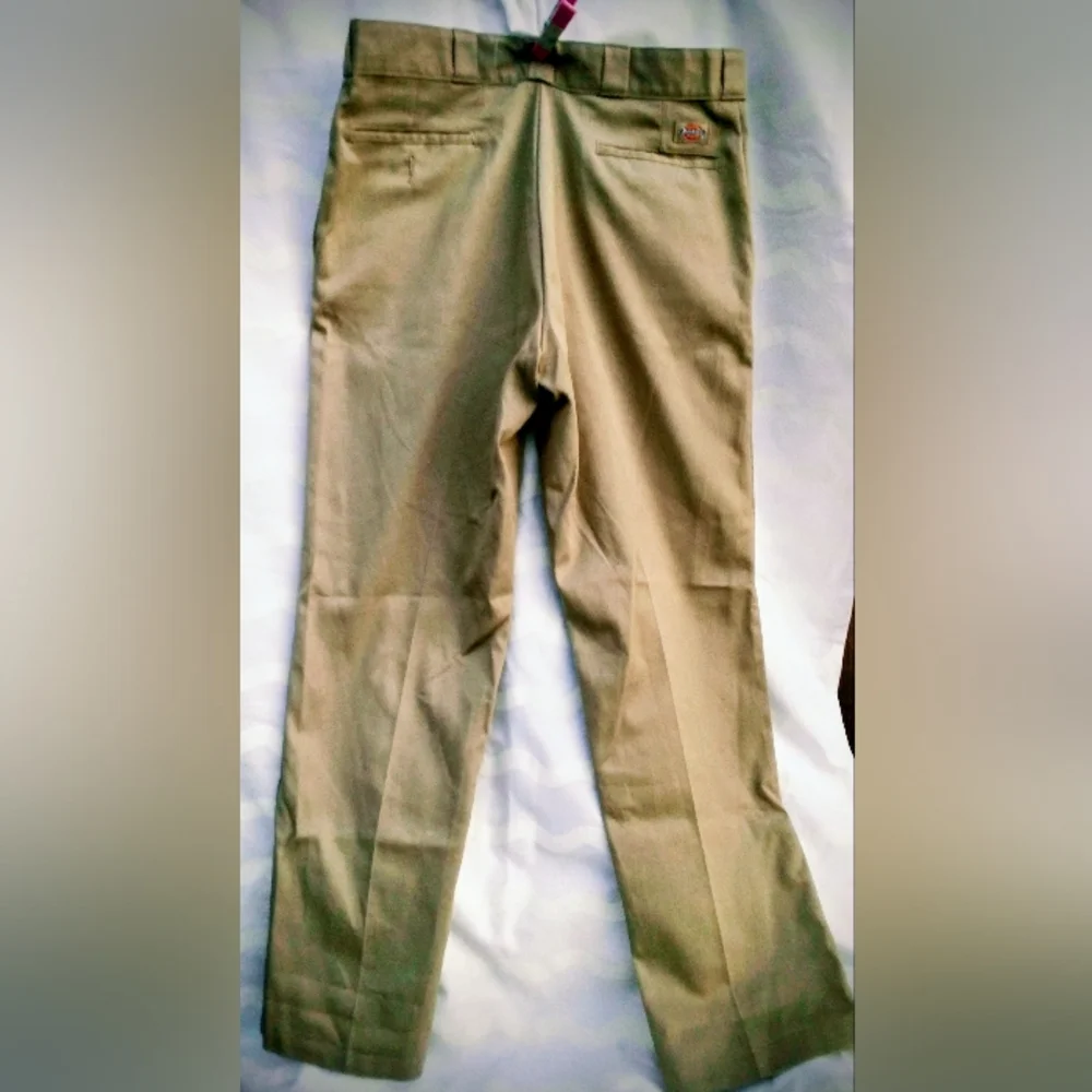 Men's Tan Khaki Dickie Pants - Picture 2 of 8